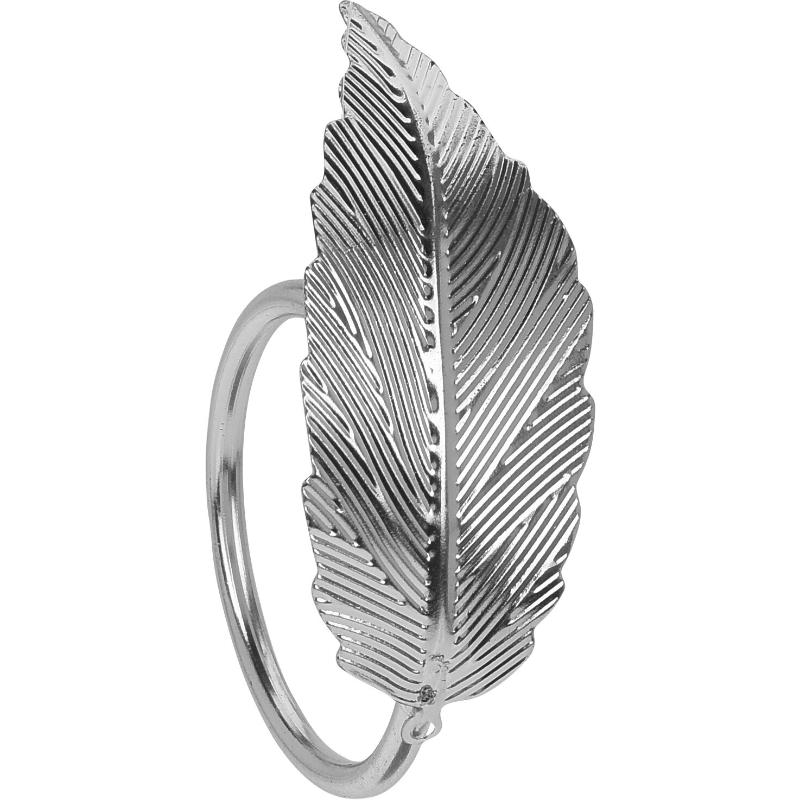 Product image: Napkin ring set 4pcs silver - assorted designs, , medium-null