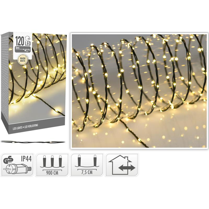 Product image: Φωτακια led 120led - ζεστο ασπρο, , medium-null