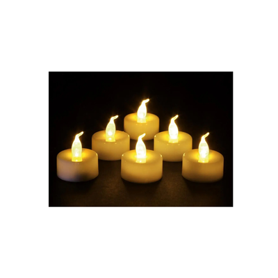 Christmas candles led lighting 6 pcs gold, , medium