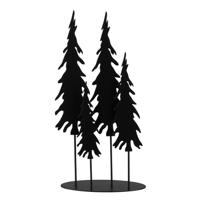 Mica decoration tree black 29.5x8x40.5cm, , medium