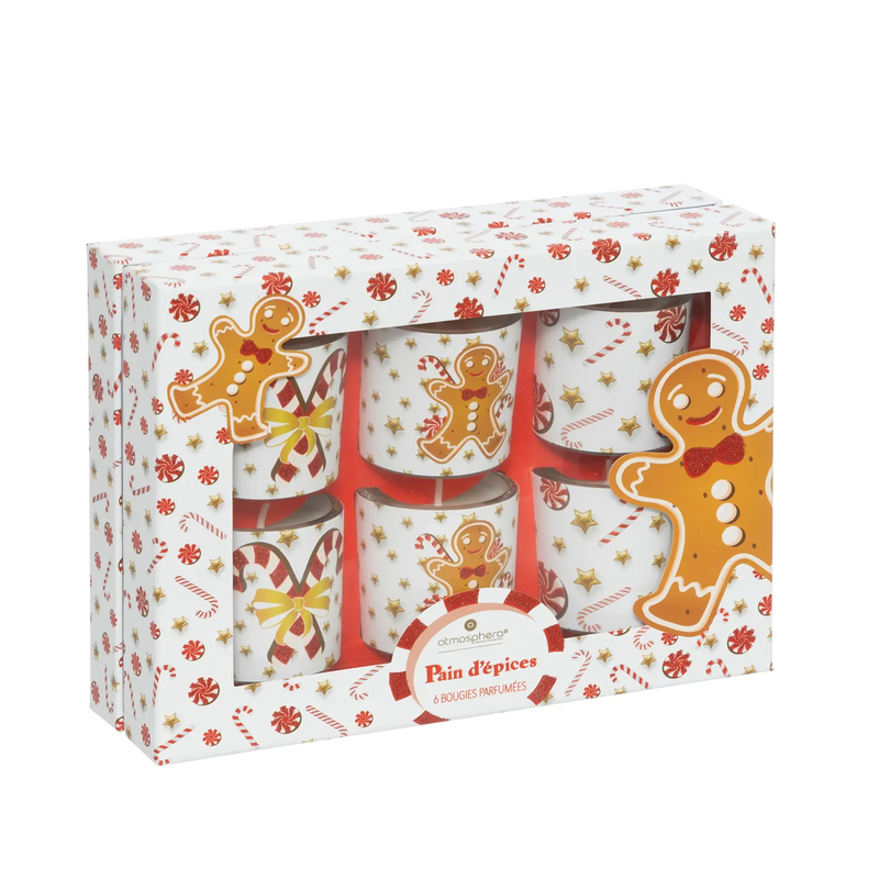 Set of christmas candles 6 pcs-null