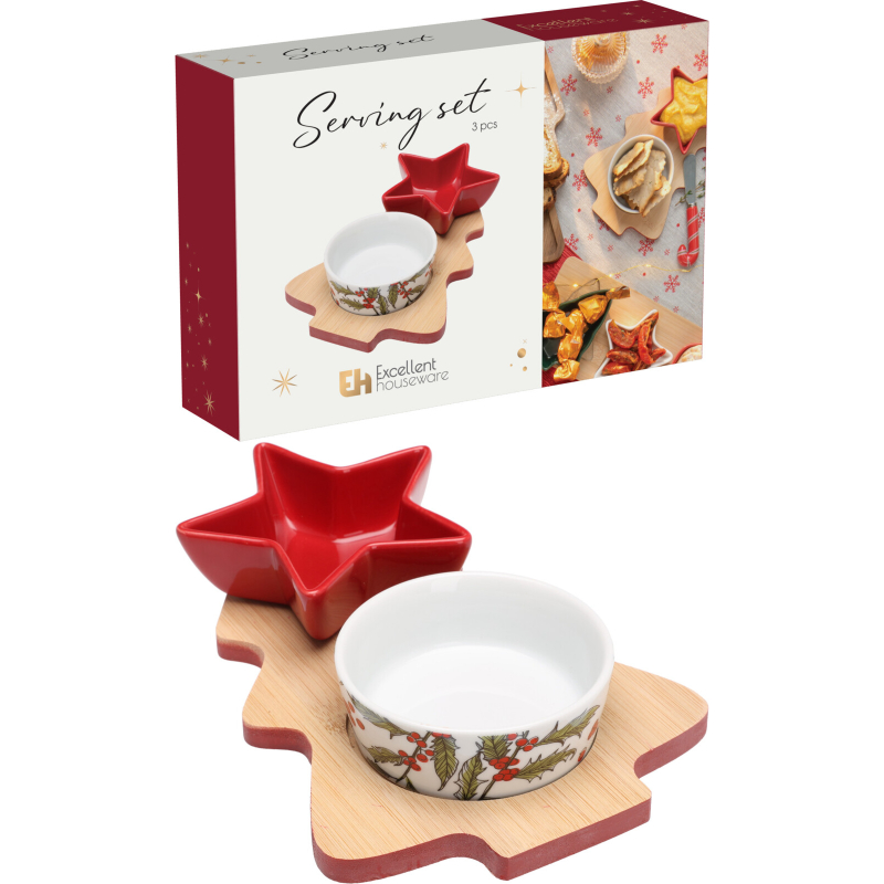 Product image: Christmas serving set 3pcs - assorted designs, , medium-null