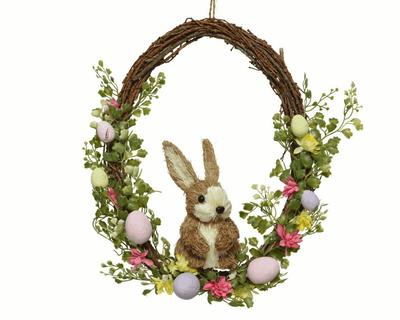 Easter wreath natural, , medium