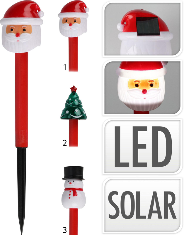 Solar light xmas figurine 3 designs, , medium-null