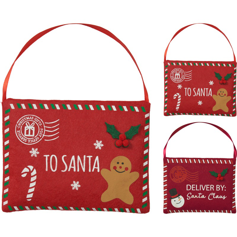 Product image: Christmas felt envelope hanger 50x37cm - assorted designs, , medium-null
