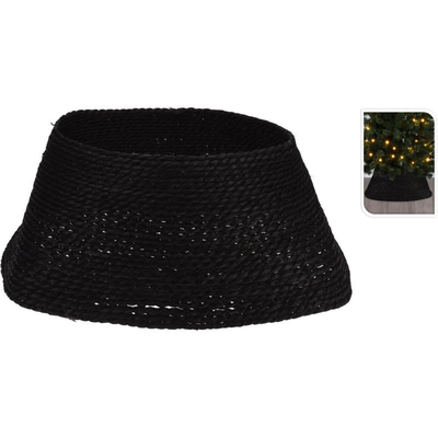 H & s collection christmas tree skirt 57cm - black, , medium
