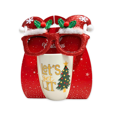 Mv xmas notes 2pcs mug 350ml gift set, , medium