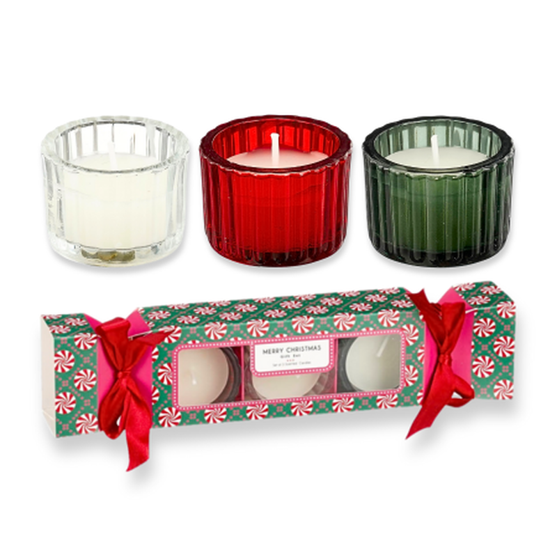 Mica candle gift set 3pcs 26x6x4cm, , medium-null
