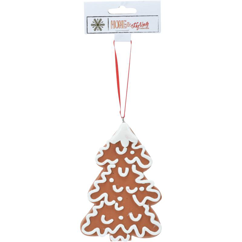 Product image: Gingerbread cookie hanging decoration 11cm - assorted designs, , medium-null