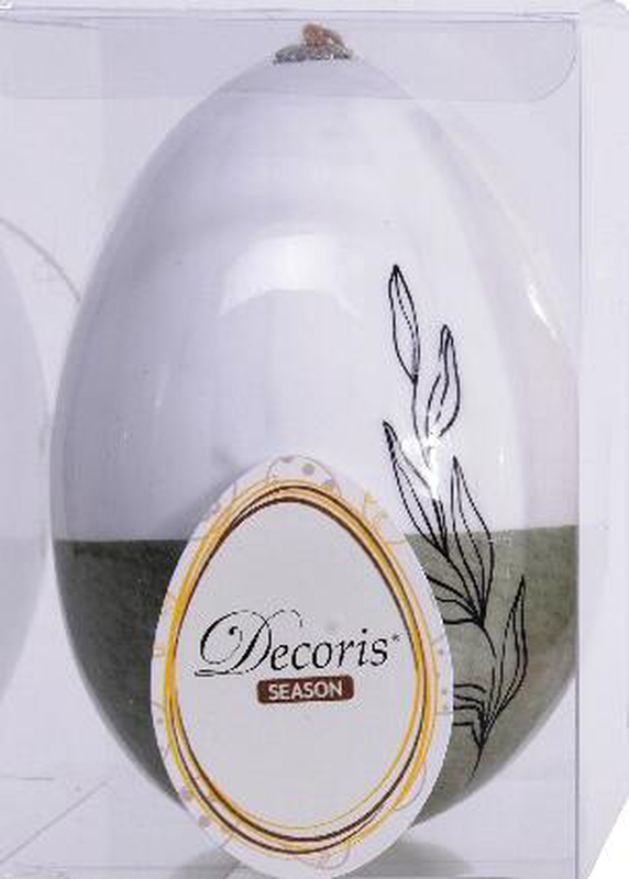 Egg foam flower/grass - white , grass-null