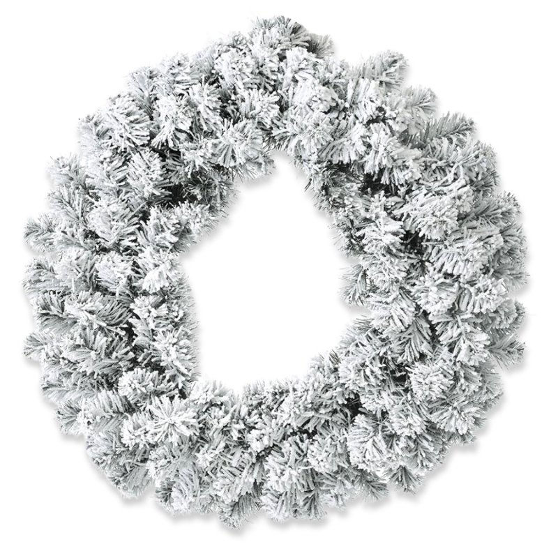 Christmas snowy wreath 60cm, , medium-null