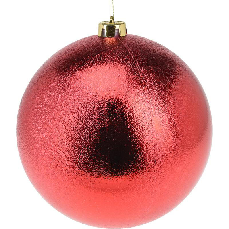 Product image: Christmas ball 18cm red - assorted designs, , medium-null