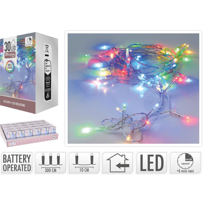 Led lights 30pcs 3m - multicolor, , medium