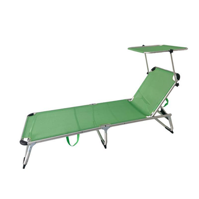 Super beach siesta lounge bed 187x60x28cm - green, , medium