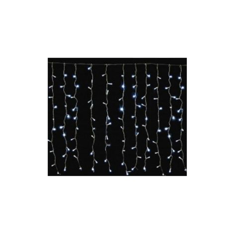 240 christmas lights curtain (200cm x 100cm) transparent cable  warm white light outdoor  36v-null