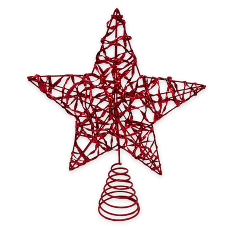 Xmas top star 20x25cm (available in 3 colours)-null
