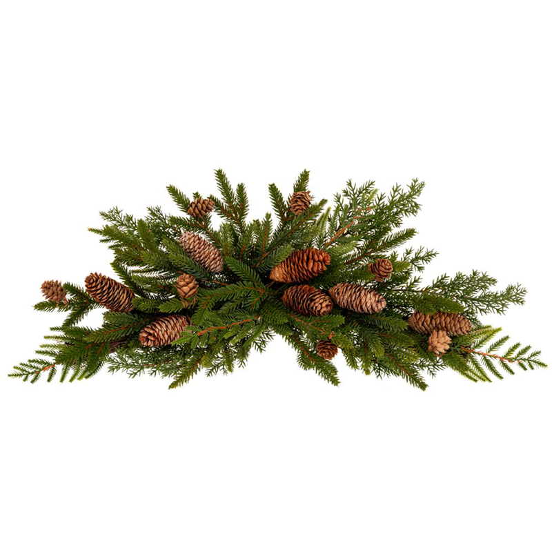 Product image: Green swag with pine cones 60cm, , medium-null