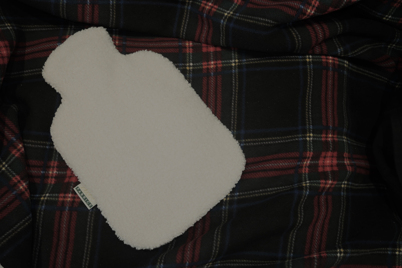 Luxury plush hot water bottle-null