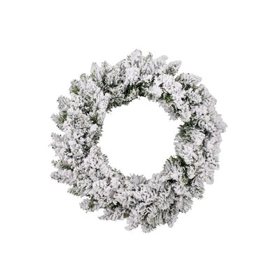 Snowy christmas wreath 40cm, , medium