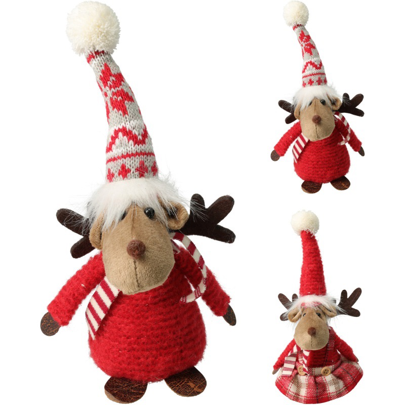 Product image: Christmas reindeer plush 20cm - assorted designs, , medium-null