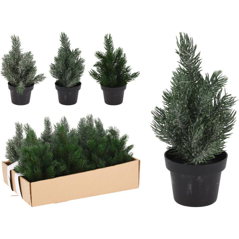 Christmas pine tree in pot 22cm - assorted designs, , medium-null
