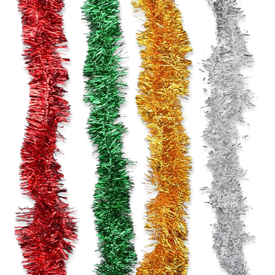 Xmas shining garland 2m (available in 4 colours), GREEN, medium