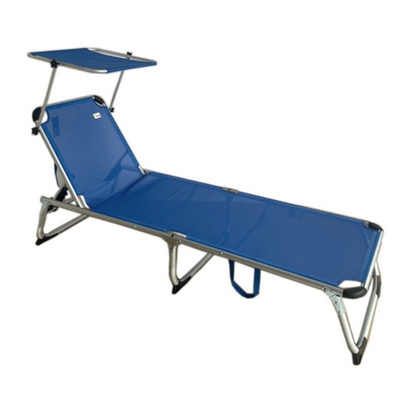 Sunny siesta lounge bed 187x60x28cm - blue, , medium