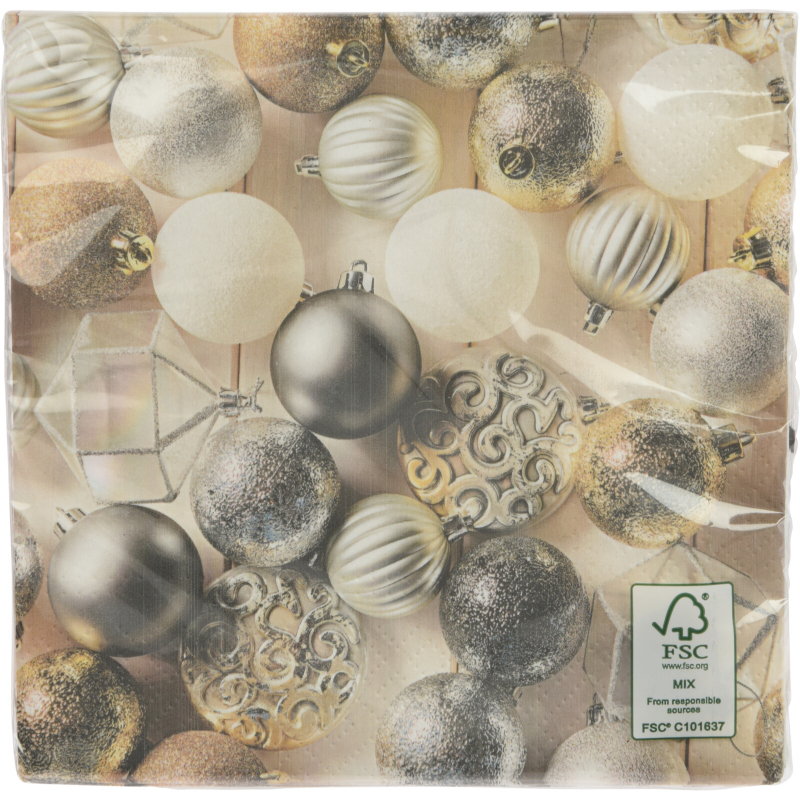 Product image: Christmas napkins 33x33cm 16pcs - assorted designs, , medium-null