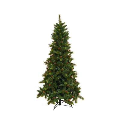 Chrhistmas tree with pine cones 210cm, , medium