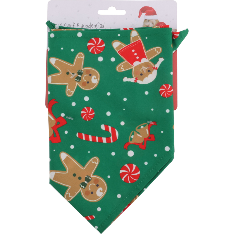 Product image: Christmas dog scarf green/red - assorted colors, , medium-null