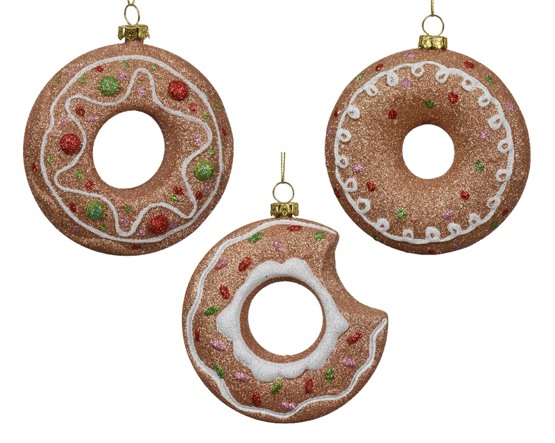Gingerbread donut brown - donut with star-null