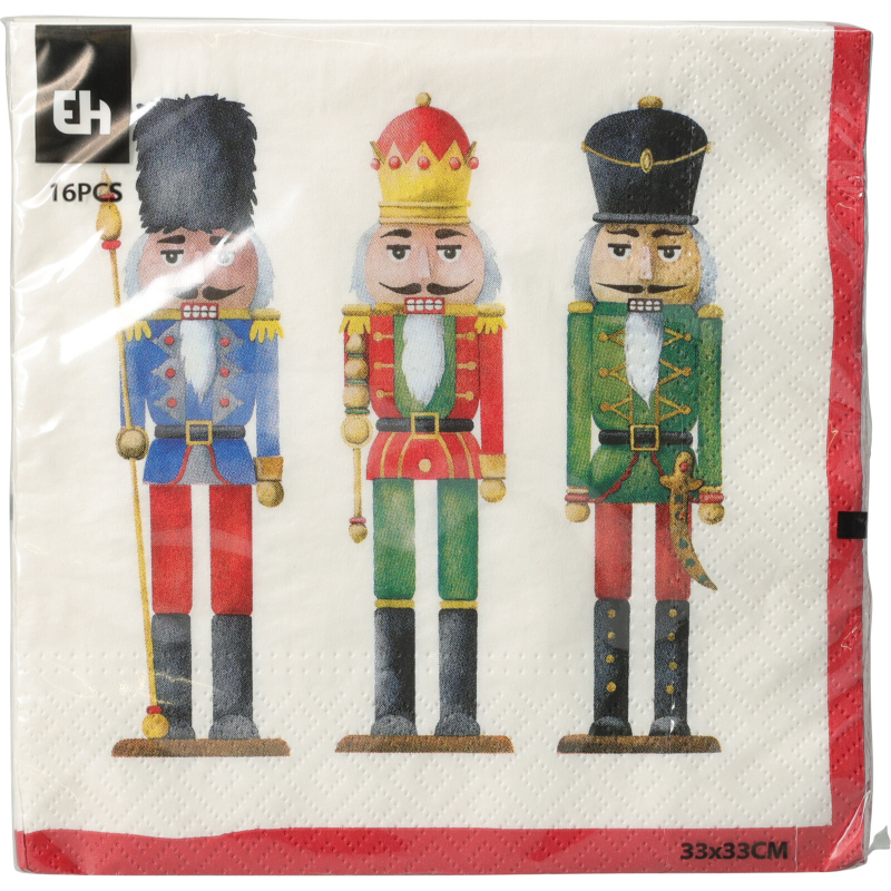 Product image: Christmas napkins 33x33cm 16pcs - assorted designs, , medium-null