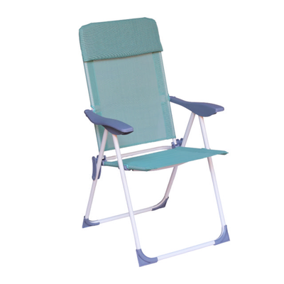 Sunny leda aluminium beach chair 5 positions 75x60x108cm - blue, , medium