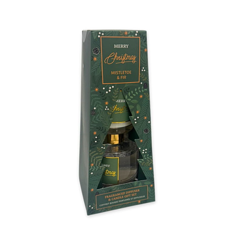 Product image: Xmas diffuser & candle gift set mistletoe & fir, , medium-null