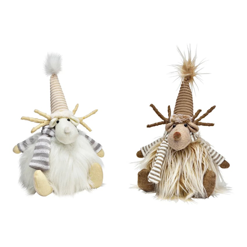 Moose from textile brown, white 2-fold, , medium-null