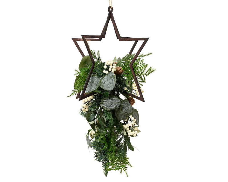 Wooden star hanger, , medium-null