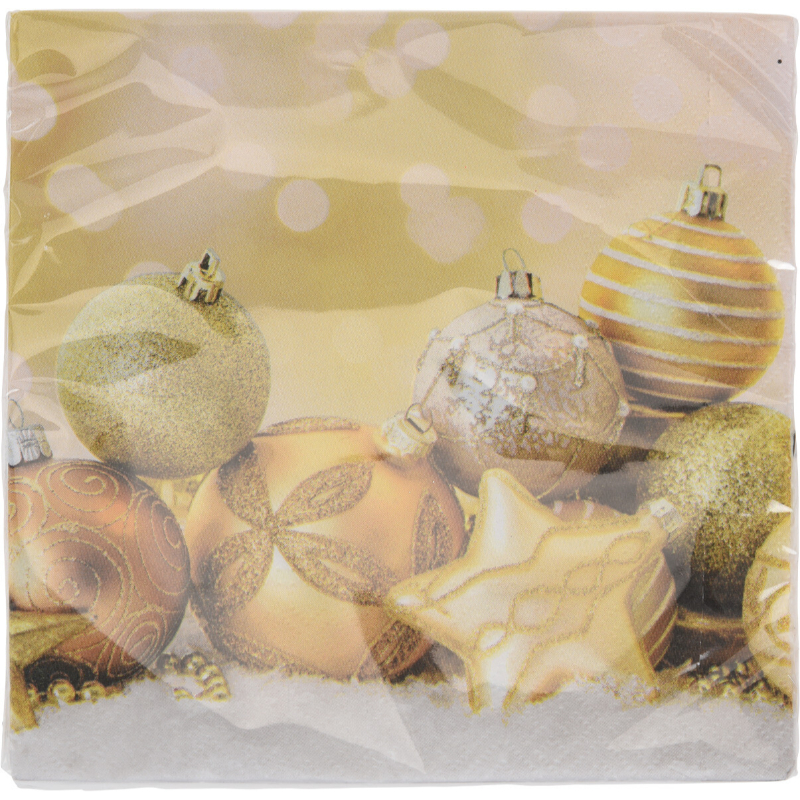 Product image: Christmas napkins 33x33cm 16pcs - assorted designs, , medium-null