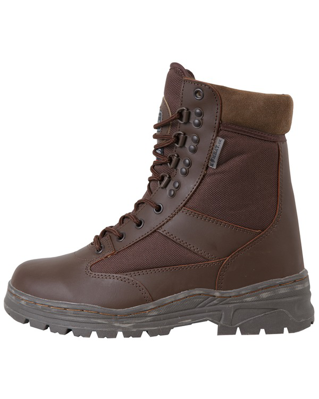 Kombat patrol boot - half leather/half nylon - mod brown - 47-null