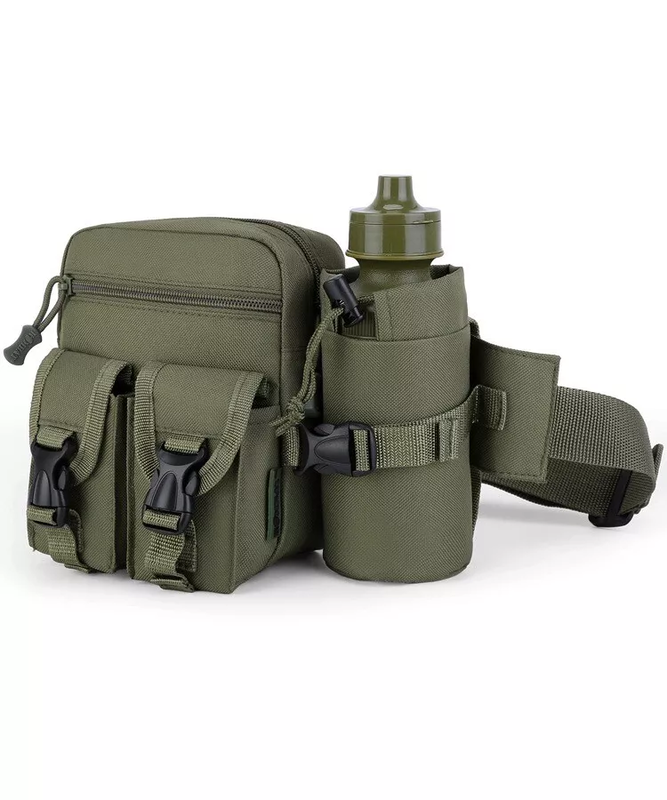 Kombat pioneer waist bag & bottle - black-null