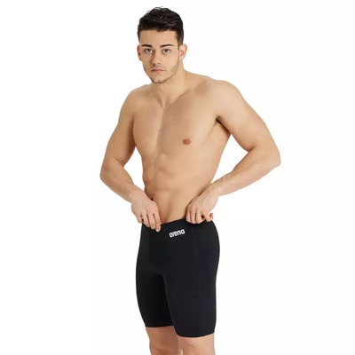 Arena men team swim jammer solid black 004770-550, Black, medium