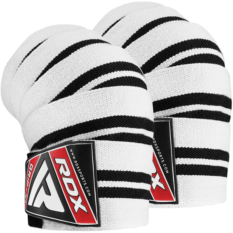 Rdx gym knee wraps k1 white, , medium-null