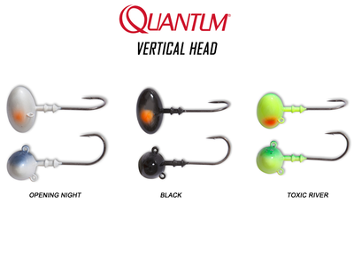 Quantum vertical head (color: black, weight: 15gr, hook size: 2/0), , medium