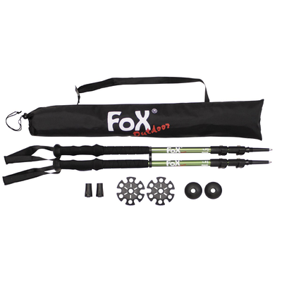 Mfh aluminium trekking poles, lusen, foam handle, , medium