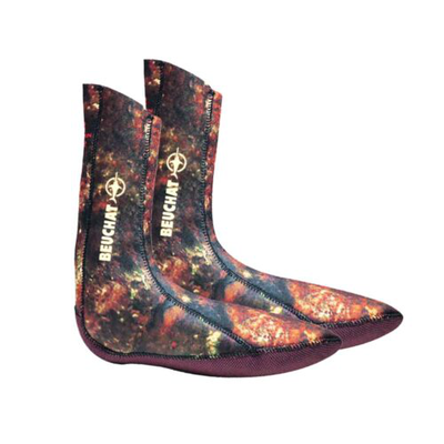 Beuchat socks sport spear - m , 3 mm , camo, Camo, medium