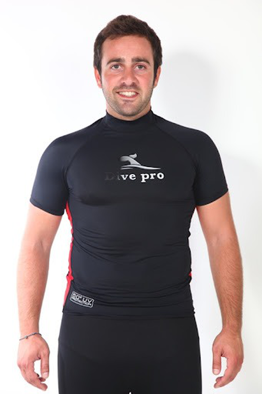 Dive pro lycra t-shirt short sleeve uv protection - l-null