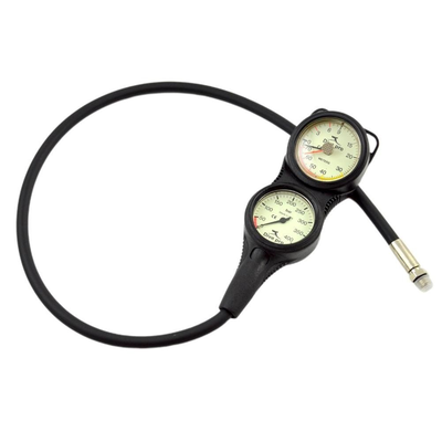 Dive pro diving twin gauge big, Black, medium