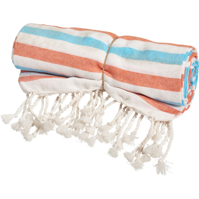 Cotton hammam towel 90x170cm - assorted designs, , medium-null