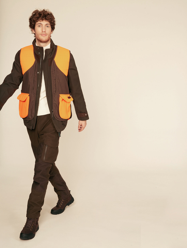 Aigle vest adirondack bronze/orange - medium-null