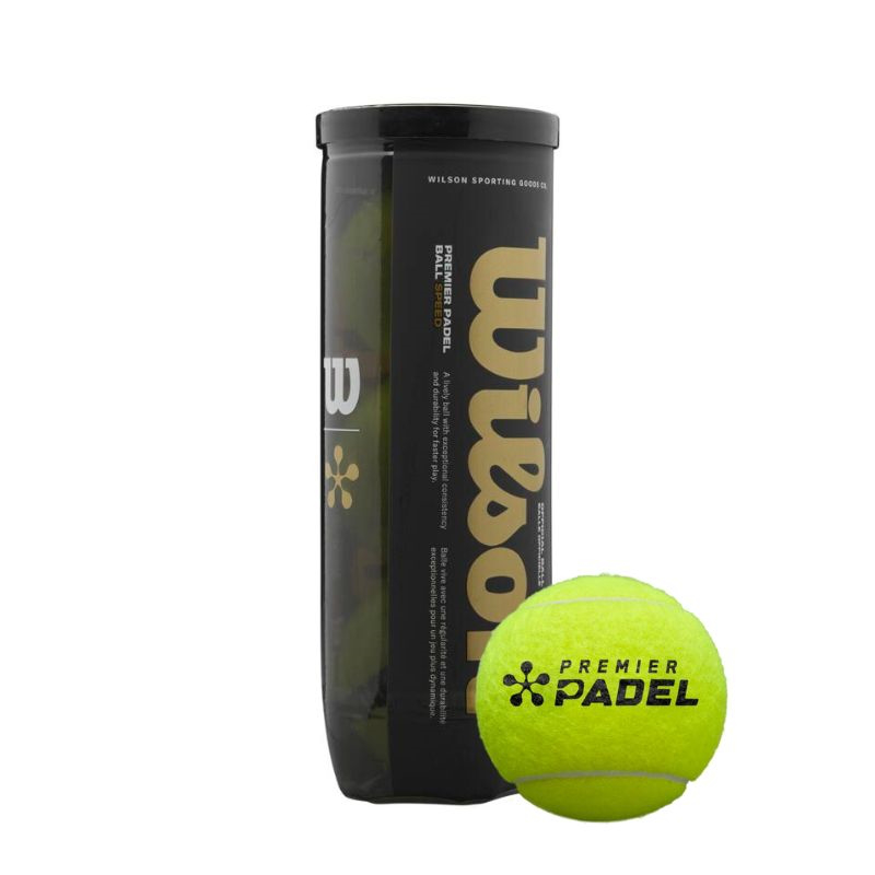 Wilson premier padel 3 ball can yellow wr8908501001, , medium-null
