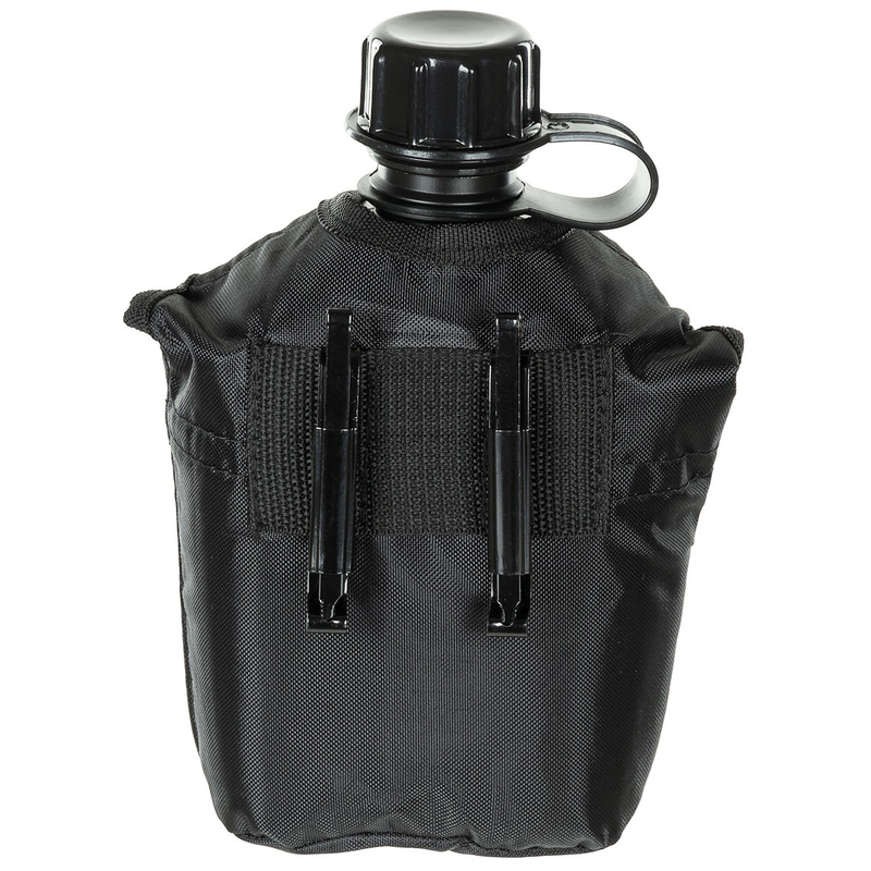 Us plastic canteen, 1l, cover, black, bpa free-null